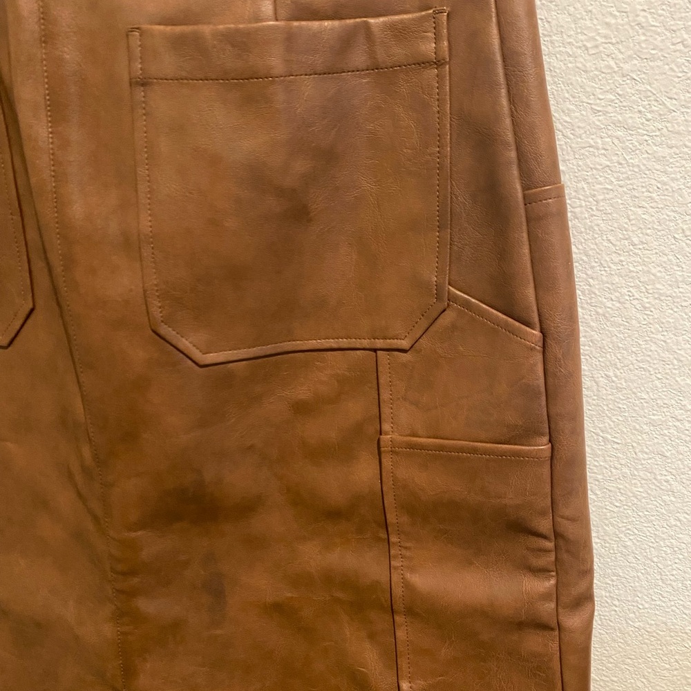 Rails NWOT! Amos Faux Leather Midi Skirt Size: 8 - Picture 3 of 8